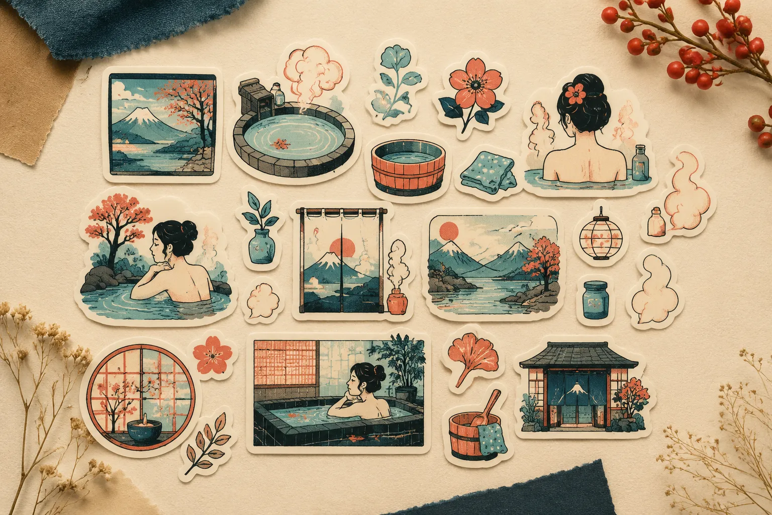 Sticker pack mockup arranged for marketplace listing review